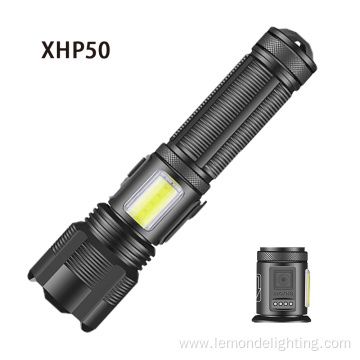 Waterproof Aluminum Rechargeable Torch Tactical Flashlight